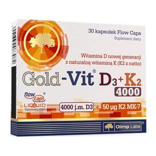 Gold Vit D3+K2 4000, 30 caps Gold Vit D3+K2 4000, 30 caps фото